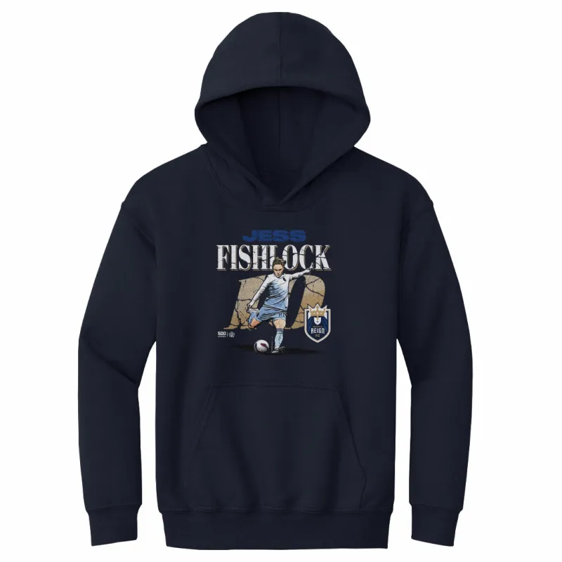 Jess Fishlock Seattle Reign FC Cracked Number WHT made by 500 Level