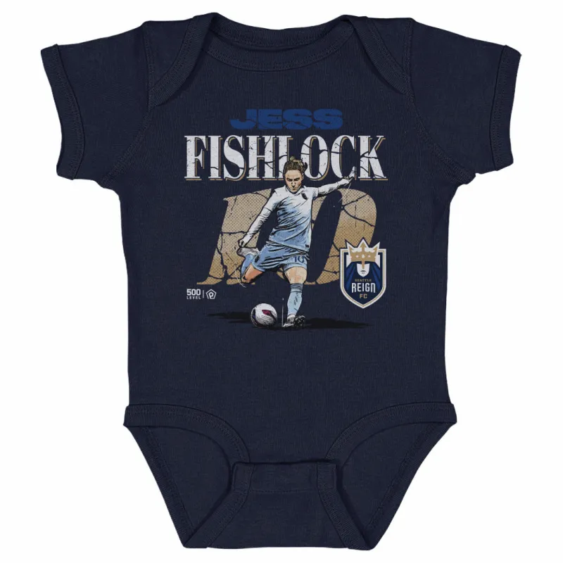 Jess Fishlock Seattle Reign FC Cracked Number WHT sold by 500 Level