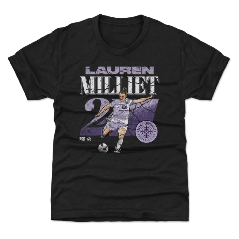 Lauren Milliet Racing Louisville FC Cracked Number WHT sold by 500 Level