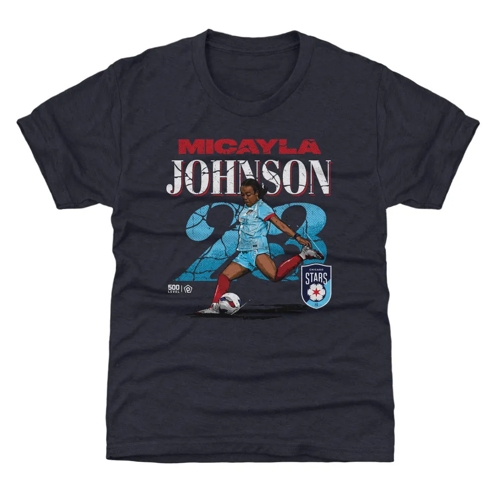 Micayla Johnson Chicago Stars FC Cracked Number WHT sold by 500 Level product image thumbnail 2