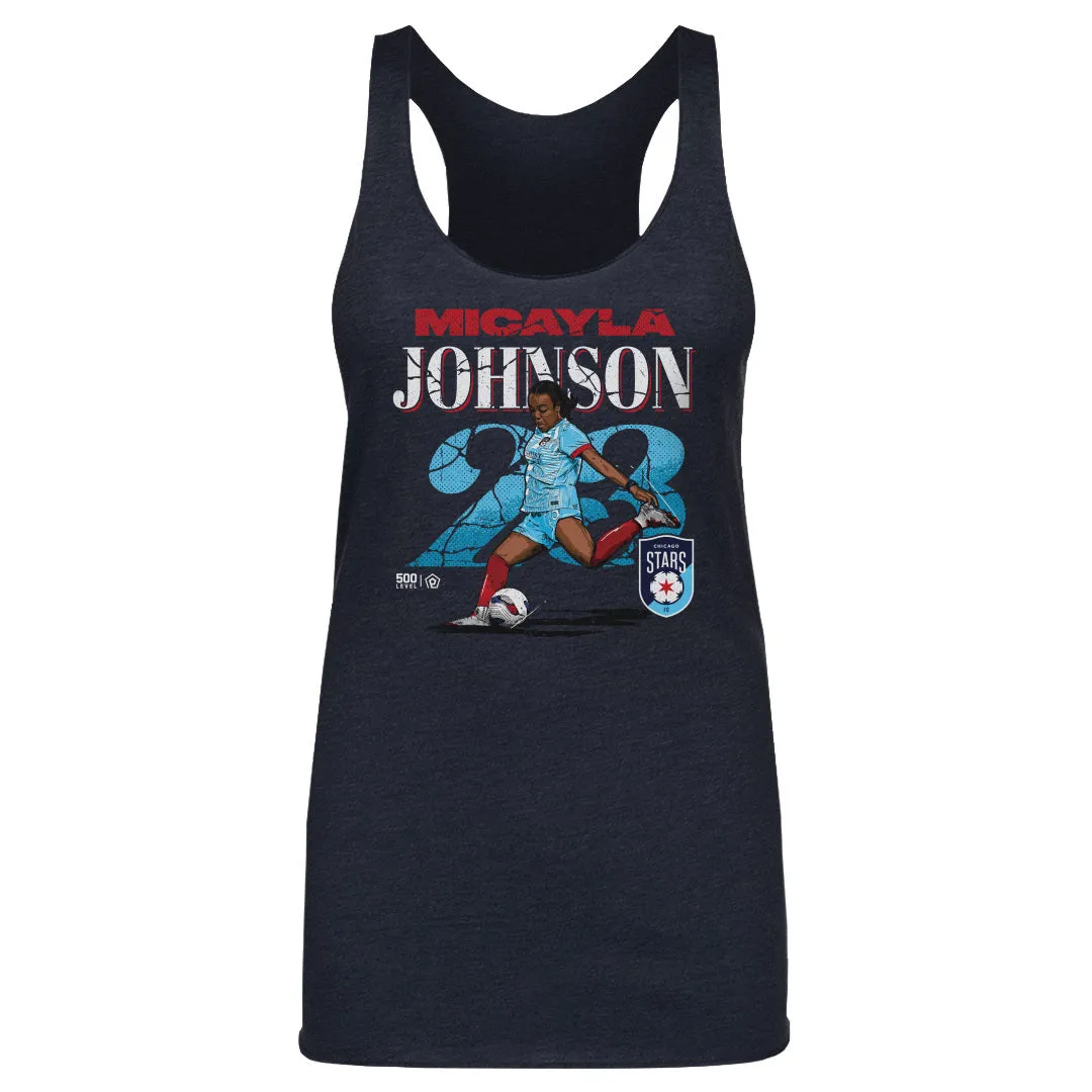 Micayla Johnson Chicago Stars FC Cracked Number WHT sold by 500 Level product image thumbnail 2