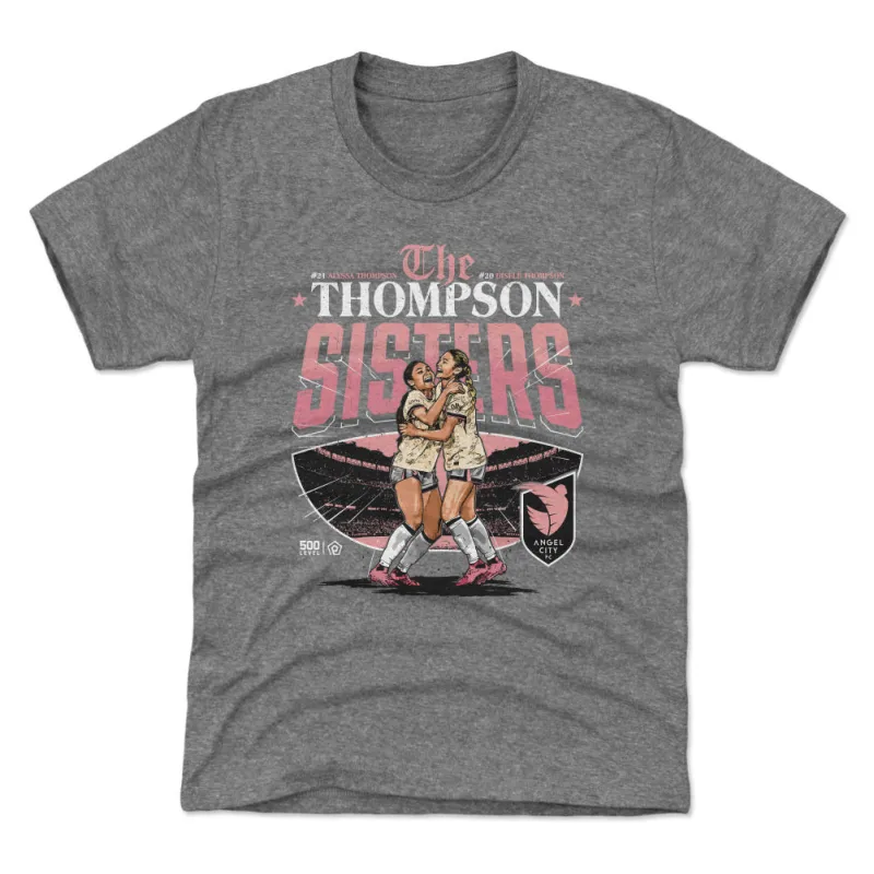 Alyssa Thompson & Gisele Thompson Angel City FC Sisters WHT sold by 500 Level