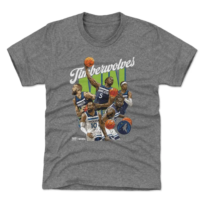 Minnesota Timberwolves Starting 5 WHT sold by 500 Level