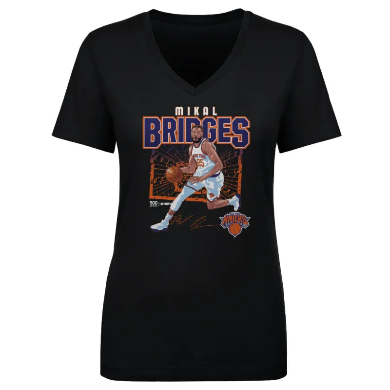 Mikal Bridges New York Knicks Shattered WHT sold by 500 Level