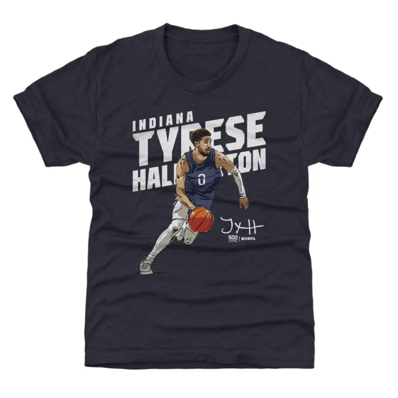 Tyrese Haliburton Indiana Slant WHT sold by 500 Level