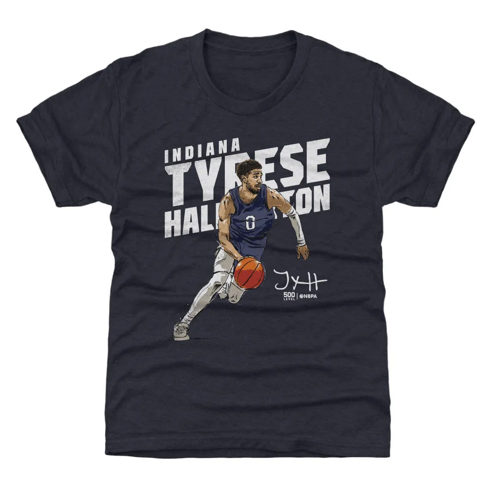 Tyrese Haliburton Indiana Slant WHT sold by 500 Level