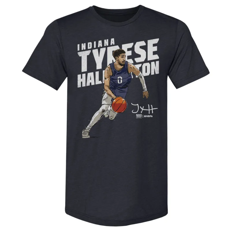 Tyrese Haliburton Indiana Slant WHT sold by 500 Level