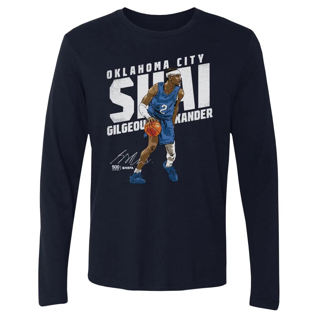 Shai Gilgeous-Alexander Oklahoma City Slant WHT sold by 500 Level