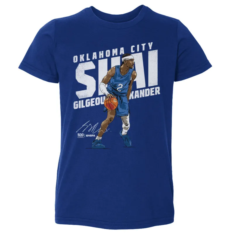 Shai Gilgeous-Alexander Oklahoma City Slant WHT sold by 500 Level