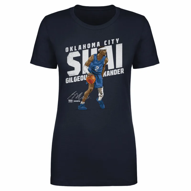 Shai Gilgeous-Alexander Oklahoma City Slant WHT sold by 500 Level