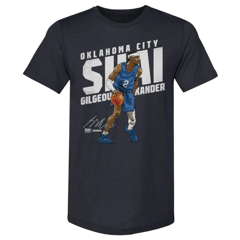 Shai Gilgeous-Alexander Oklahoma City Slant WHT sold by 500 Level
