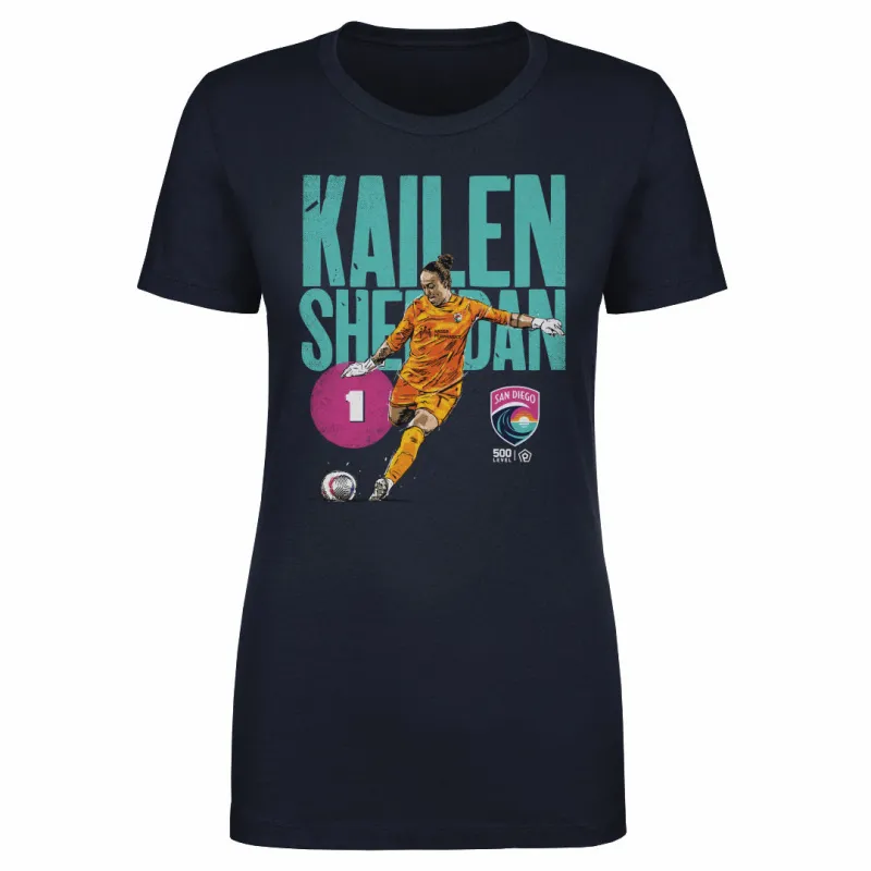 Kailen Sheridan San Diego Wave FC Bold WHT sold by 500 Level