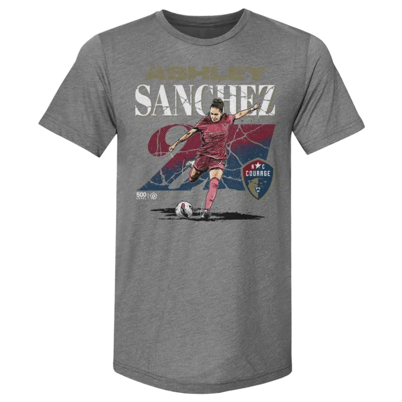 Ashley Sanchez North Carolina Courage Cracked Number WHT sold by 500 Level