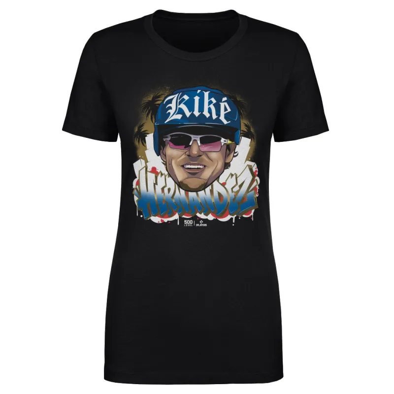Enrique Hernandez Los Angeles D Graffiti WHT sold by 500 Level