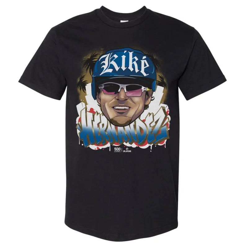Enrique Hernandez Los Angeles D Graffiti WHT sold by 500 Level