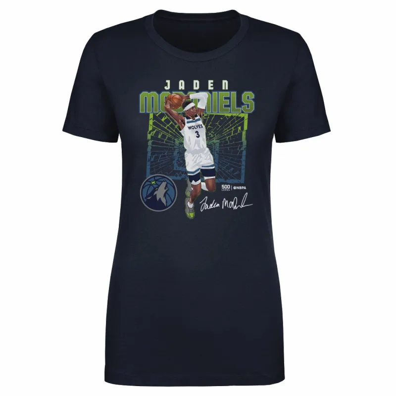 Jaden McDaniels Minnesota Timberwolves Shattered WHT sold by 500 Level