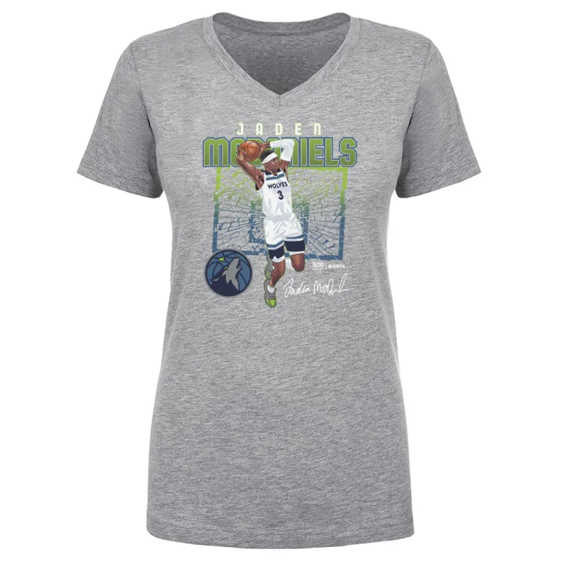 Jaden McDaniels Minnesota Timberwolves Shattered WHT sold by 500 Level