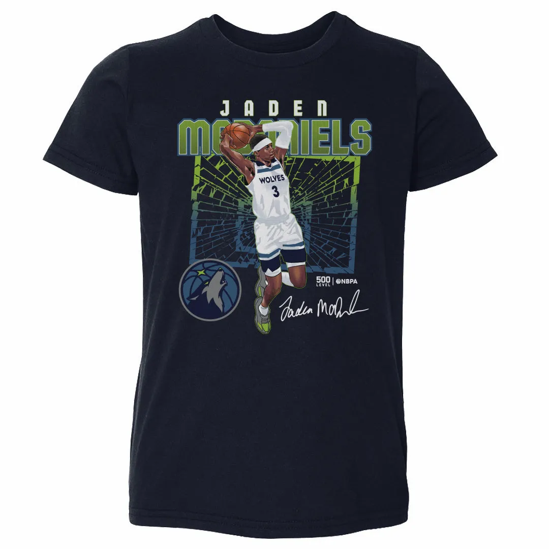 Jaden McDaniels Minnesota Timberwolves Shattered WHT sold by 500 Level