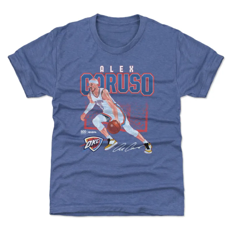 Alex Caruso Oklahoma City Thunder Shattered WHT sold by 500 Level