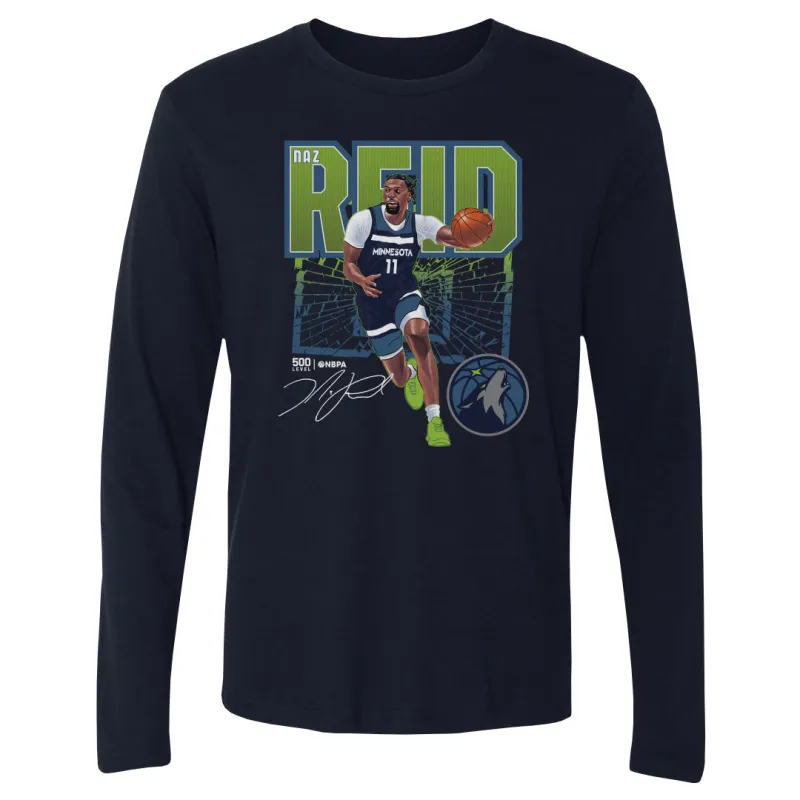 Naz Reid Minnesota Timberwolves Shattered WHT sold by 500 Level