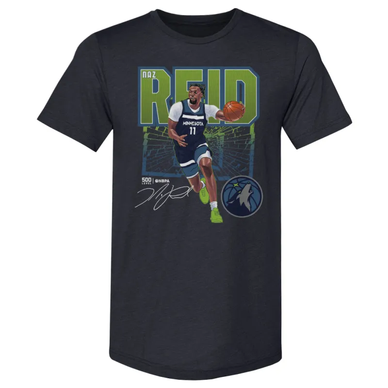 Naz Reid Minnesota Timberwolves Shattered WHT sold by 500 Level