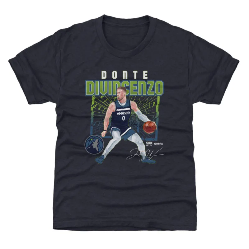 Donte Divincenzo Minnesota Timberwolves Shattered WHT sold by 500 Level