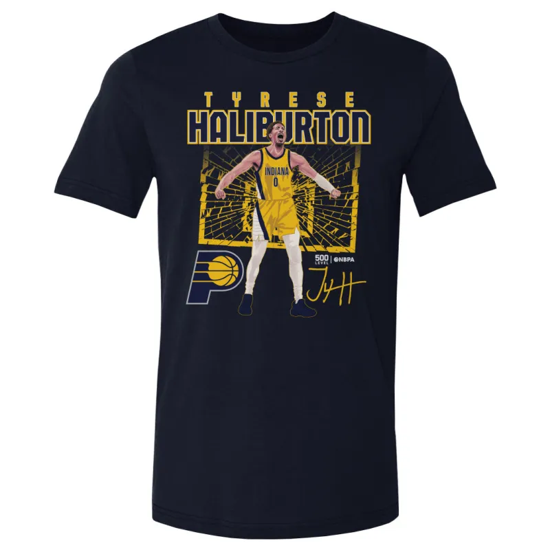 Tyrese Haliburton Indiana Pacers Shattered WHT sold by 500 Level
