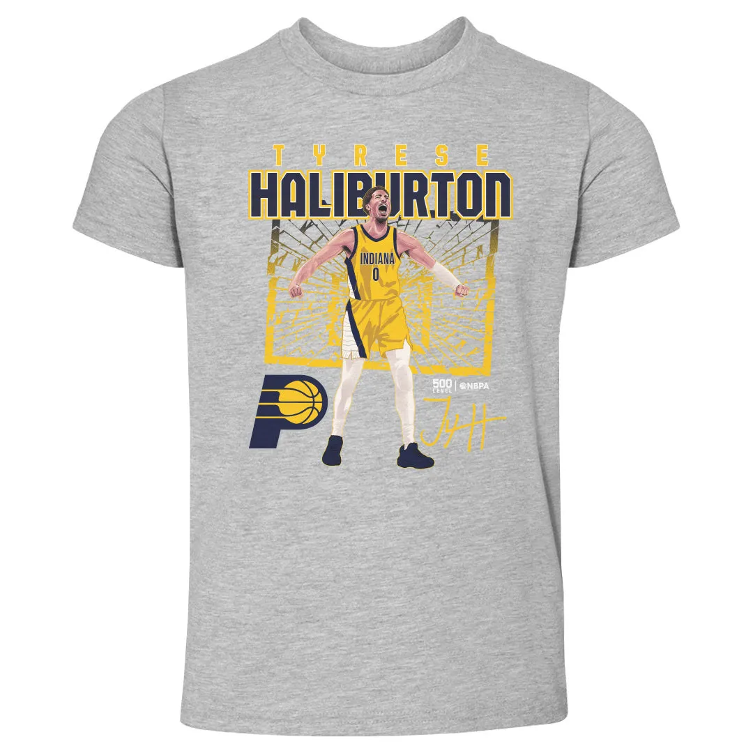 Tyrese Haliburton Indiana Pacers Shattered WHT sold by 500 Level