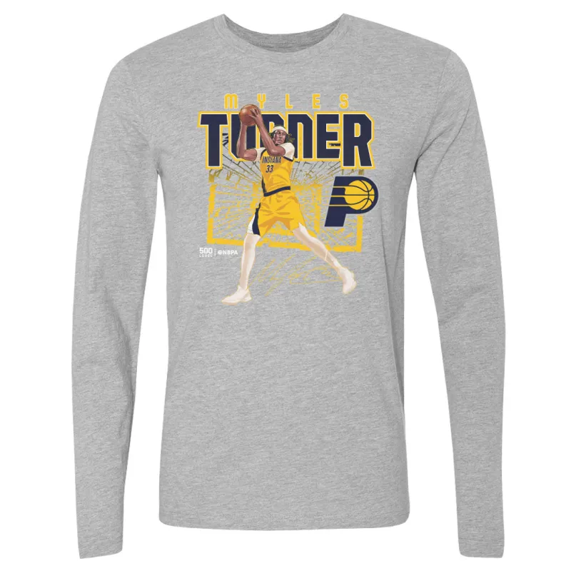 Myles Turner Indiana Pacers Shattered WHT sold by 500 Level