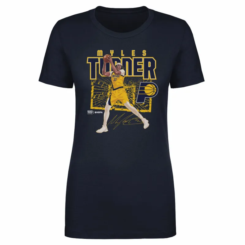 Myles Turner Indiana Pacers Shattered WHT sold by 500 Level