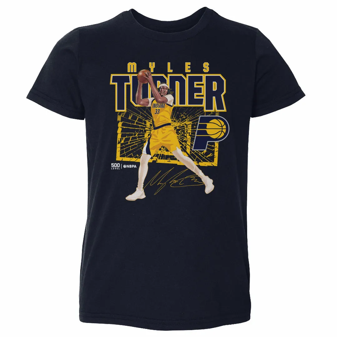 Myles Turner Indiana Pacers Shattered WHT sold by 500 Level