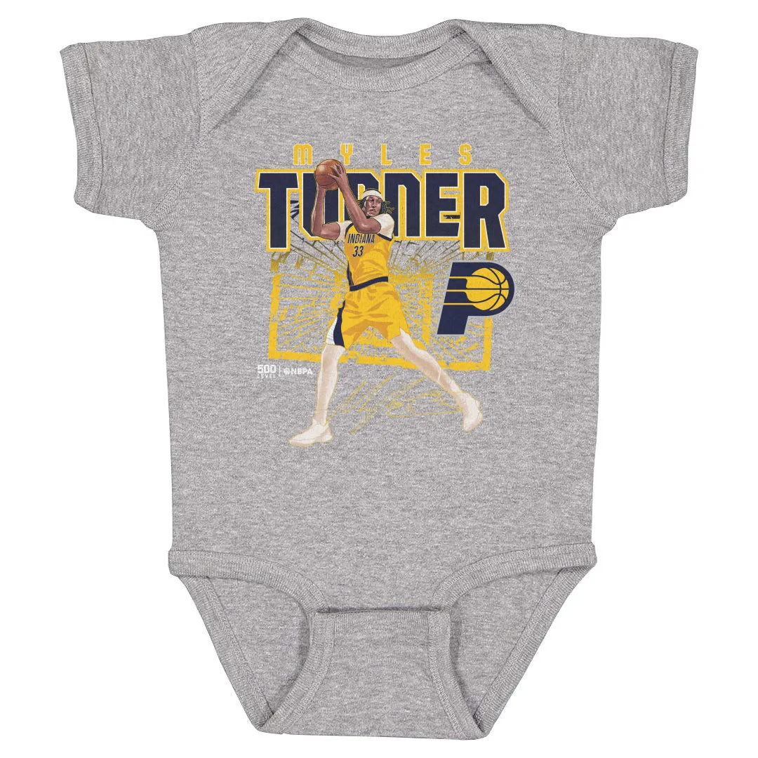 Myles Turner Indiana Pacers Shattered WHT sold by 500 Level