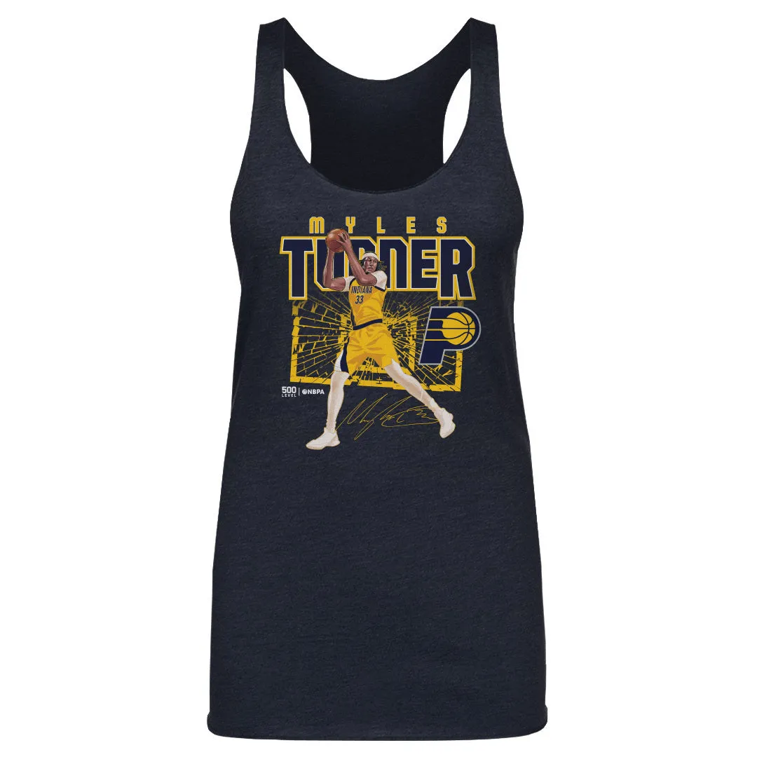 Myles Turner Indiana Pacers Shattered WHT sold by 500 Level