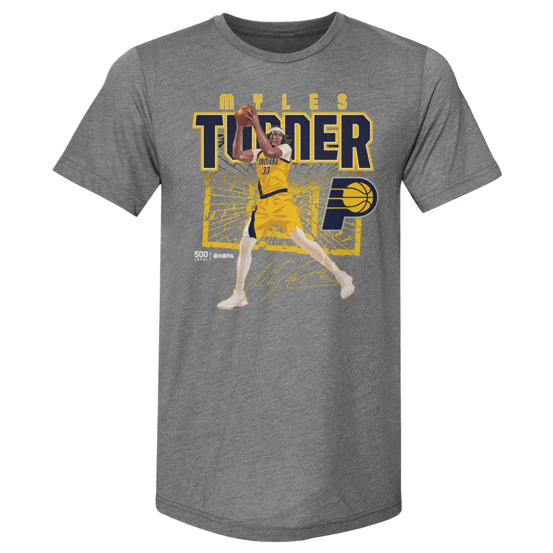 Myles Turner Indiana Pacers Shattered WHT sold by 500 Level