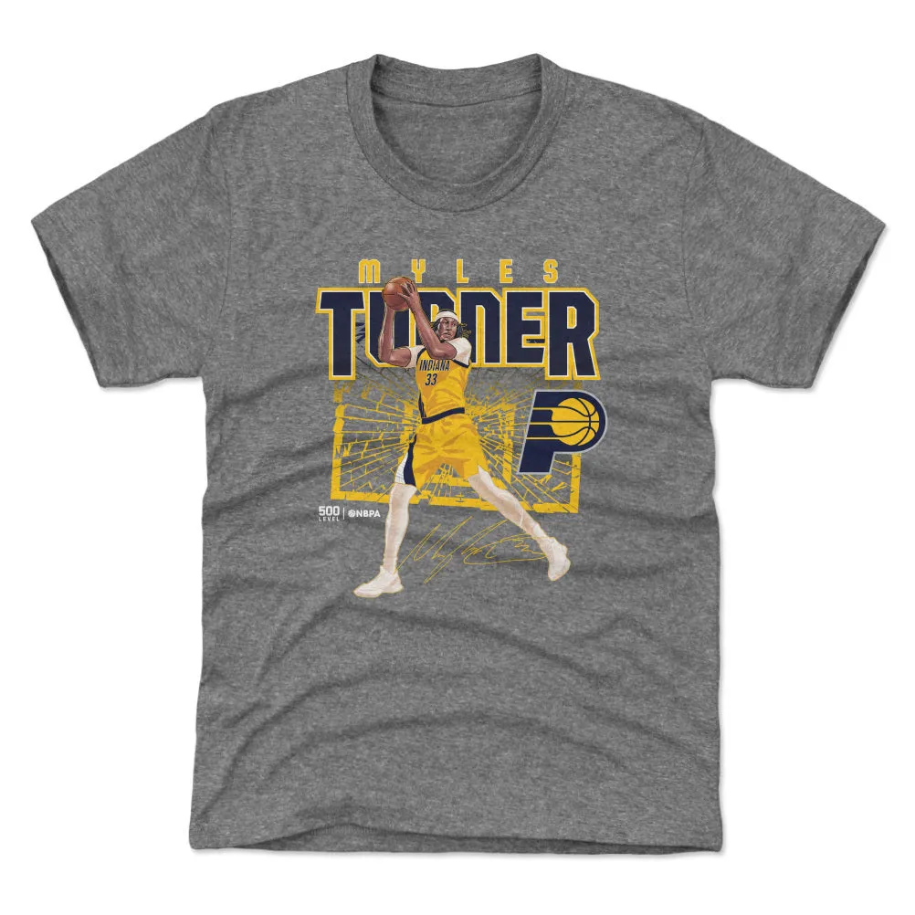 Myles Turner Indiana Pacers Shattered WHT sold by 500 Level