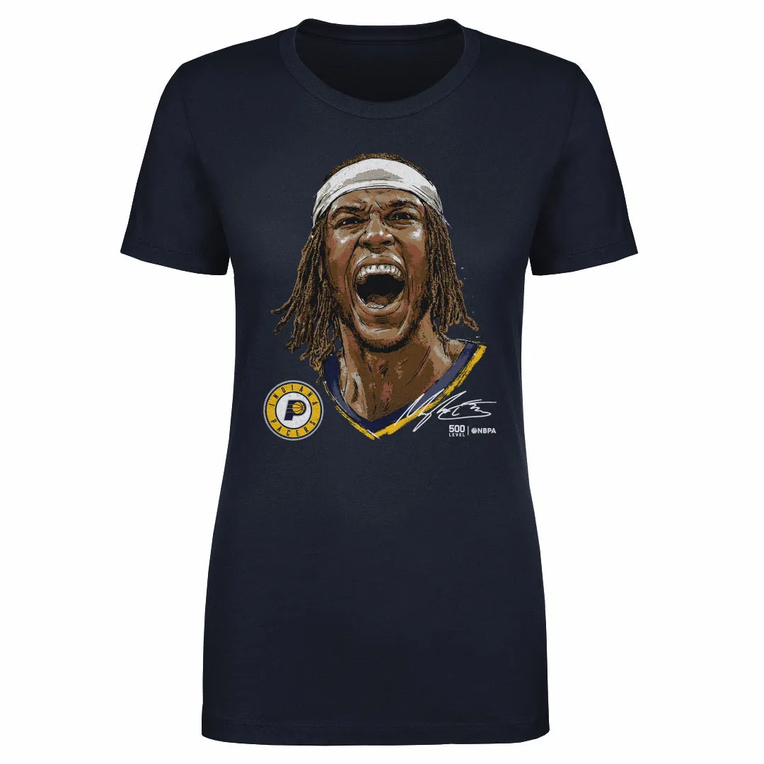 Myles Turner Indiana Pacers Portrait WHT sold by 500 Level product image thumbnail 2