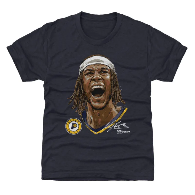 Myles Turner Indiana Pacers Portrait WHT sold by 500 Level