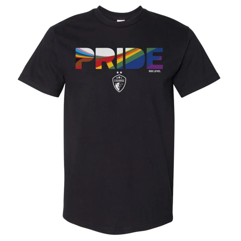 North Carolina Courage Pride Stripes 2025 WHT sold by 500 Level