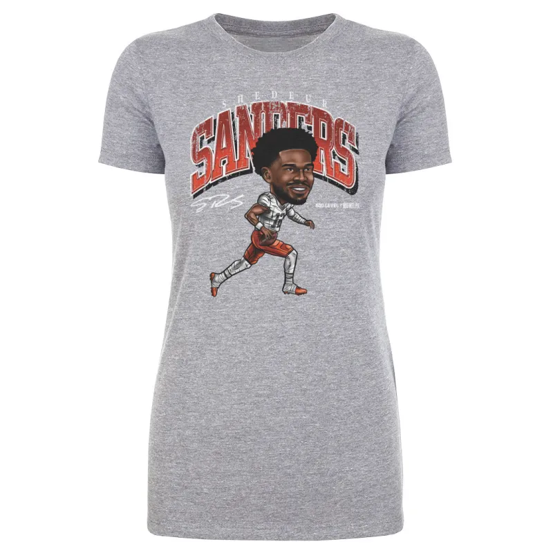 Shedeur Sanders Cleveland Cartoon WHT sold by 500 Level