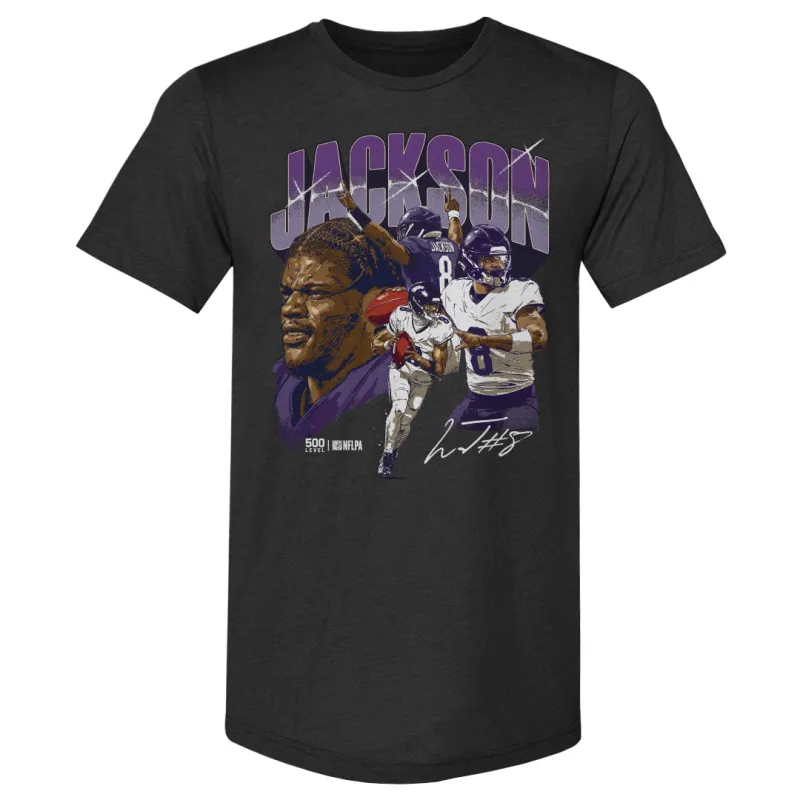 Lamar Jackson Baltimore Collage WHT sold by 500 Level