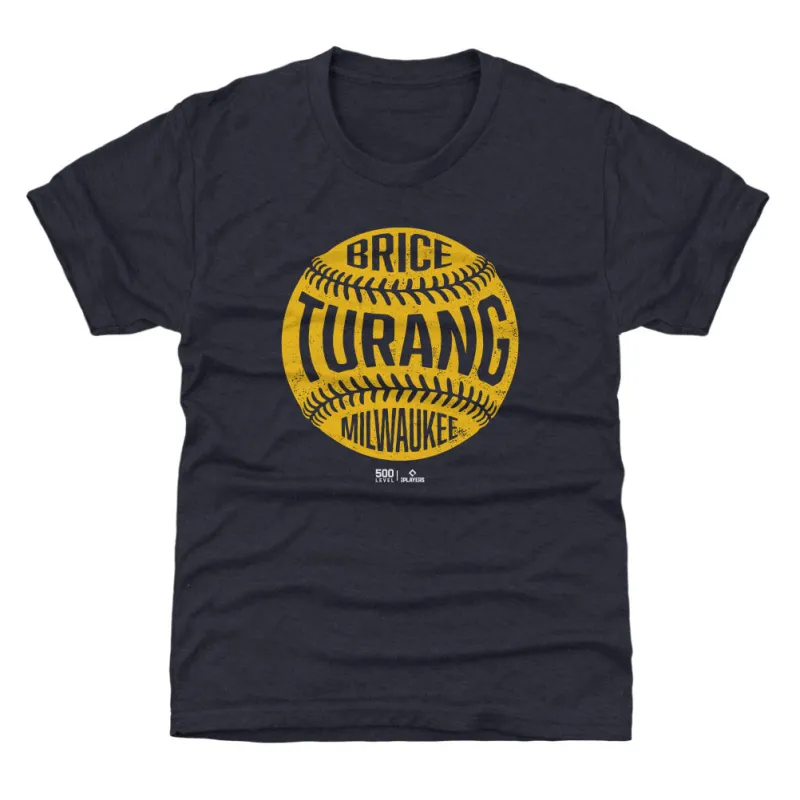 Brice Turang Milwaukee Vintage Baseball WHT sold by 500 Level