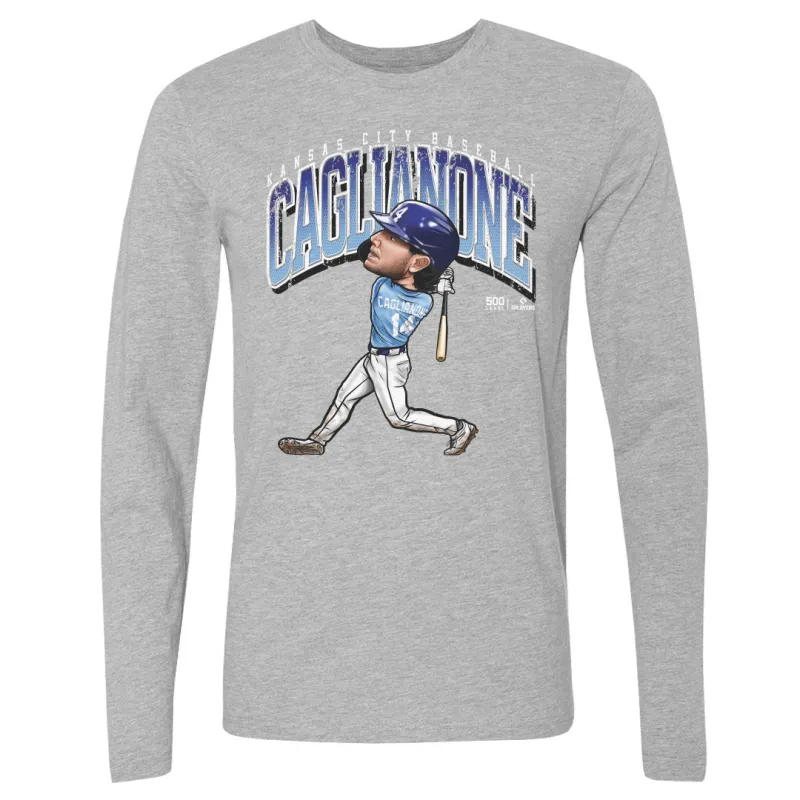 Jac Caglianone Kansas City Cartoon WHT sold by 500 Level