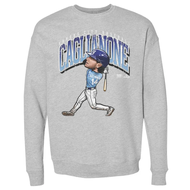 Jac Caglianone Kansas City Cartoon WHT sold by 500 Level