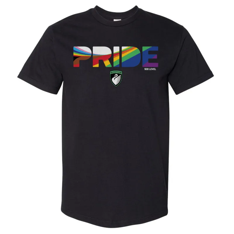 Boston Legacy FC Pride Stripes 2025 WHT sold by 500 Level