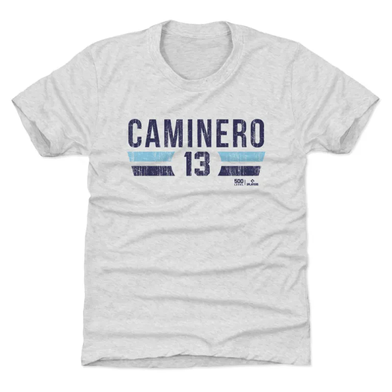 Junior Caminero Tampa Bay Font sold by 500 Level