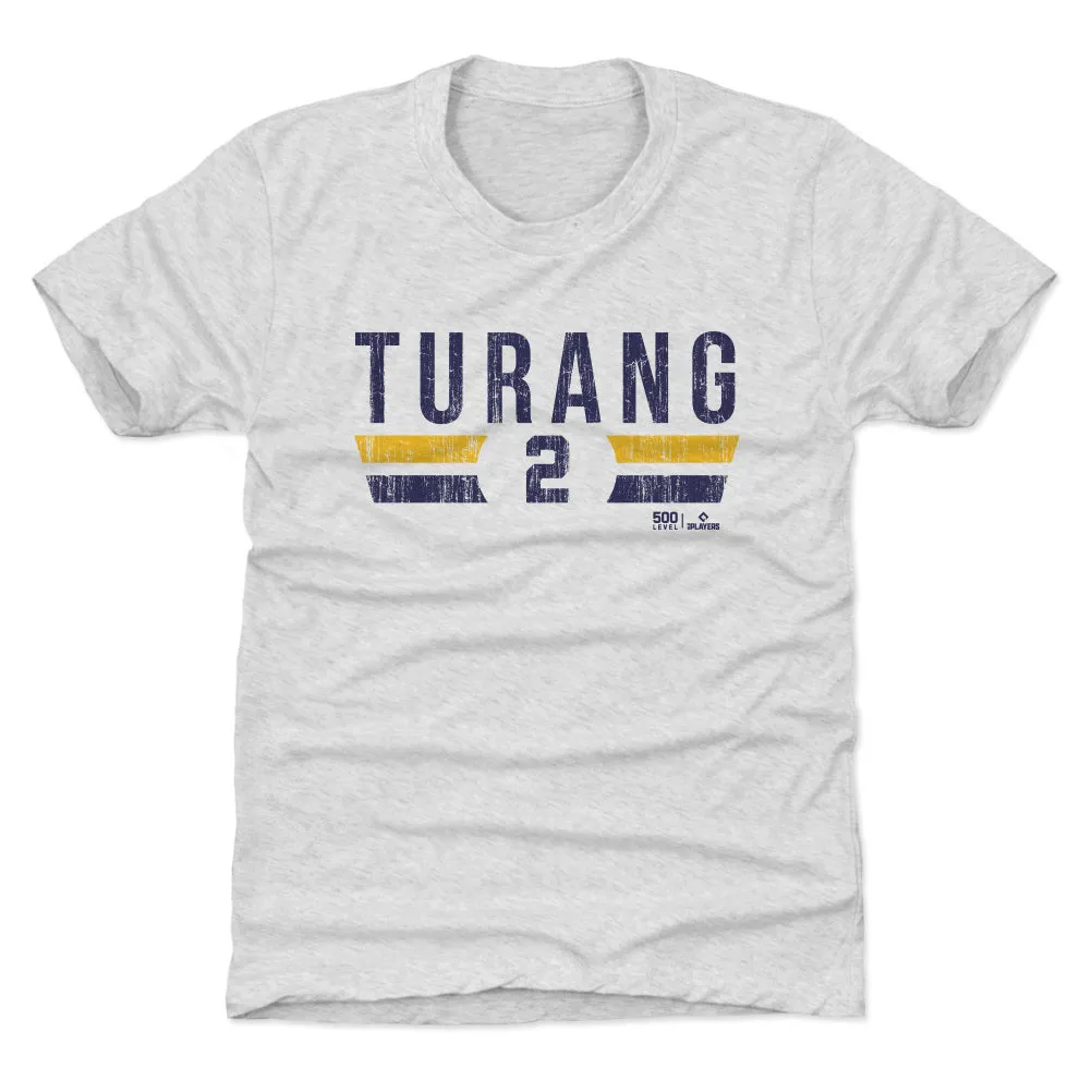 Brice Turang Milwaukee Font sold by 500 Level