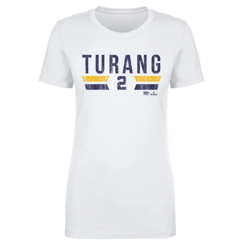 Brice Turang Milwaukee Font sold by 500 Level