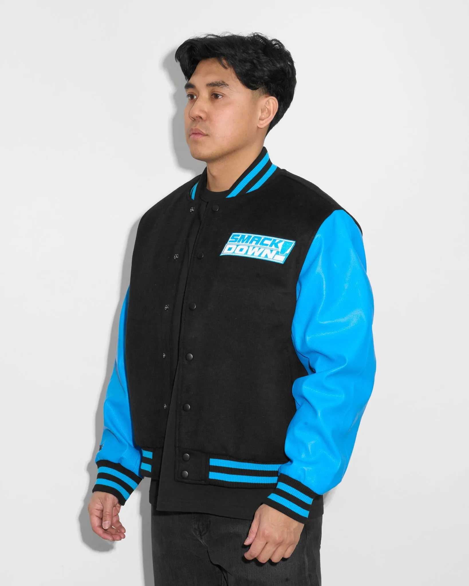 WWE SmackDown Fist Varsity Jacket sold by 500 Level product image thumbnail 3