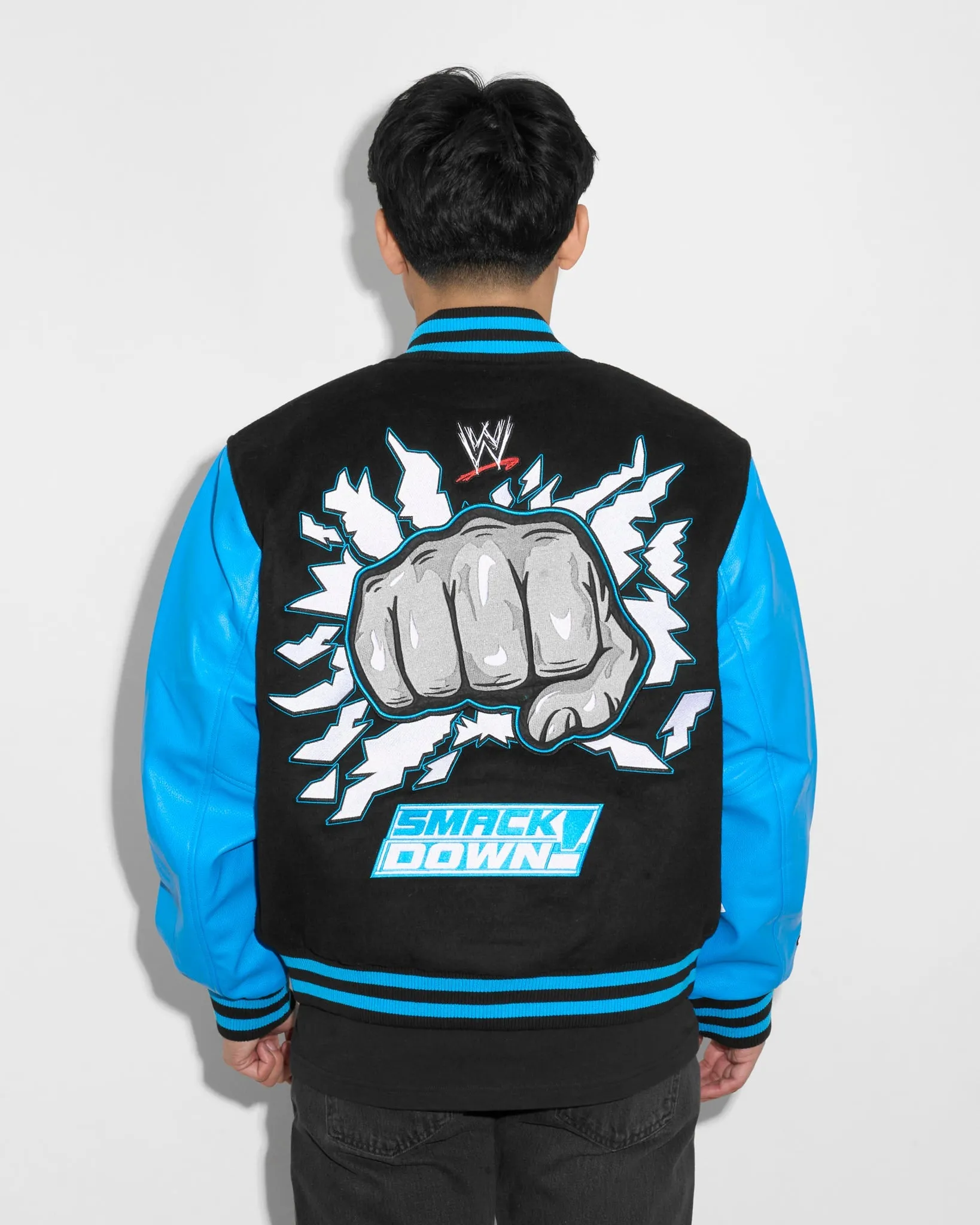 WWE SmackDown Fist Varsity Jacket sold by 500 Level product image thumbnail 4