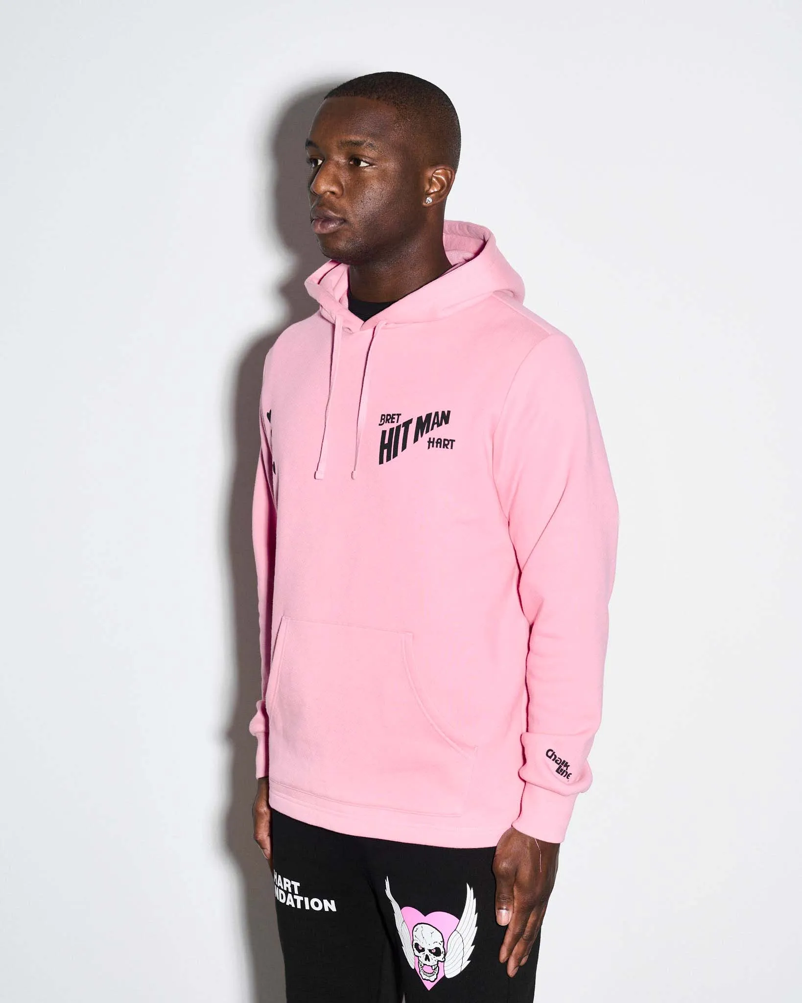 Bret Hart Pink French Terry Hoodie sold by 500 Level product image thumbnail 4
